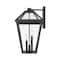 Z-Lite Talbot 3 Light Outdoor Wall Sconce, Black & Clear Beveled 579B-BK - alternate 6